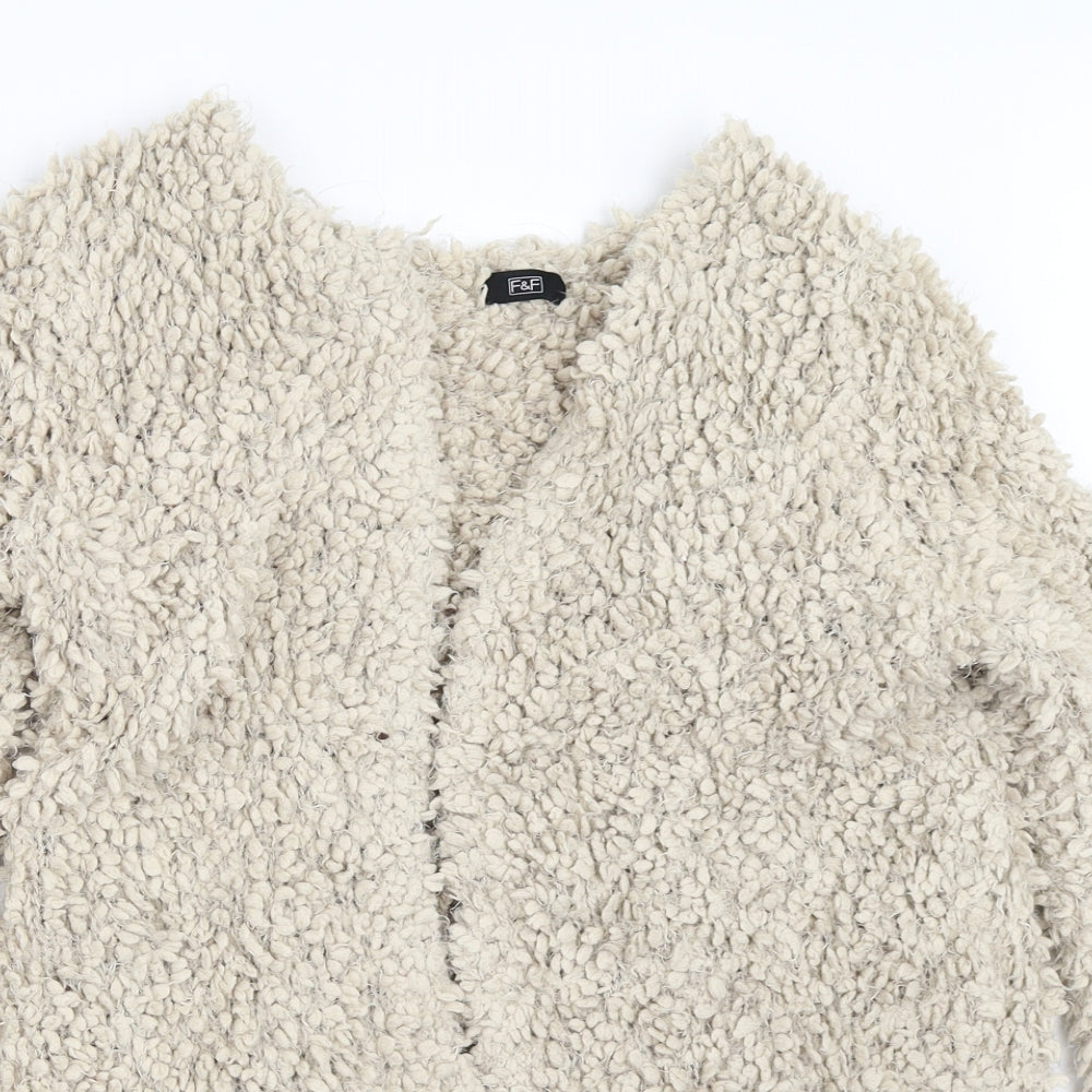 F&F Womens Beige   Cardigan Jumper Size 12