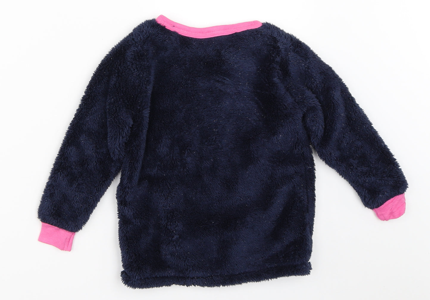 George Girls Blue Solid  Top Pyjama Top Size 2-3 Years