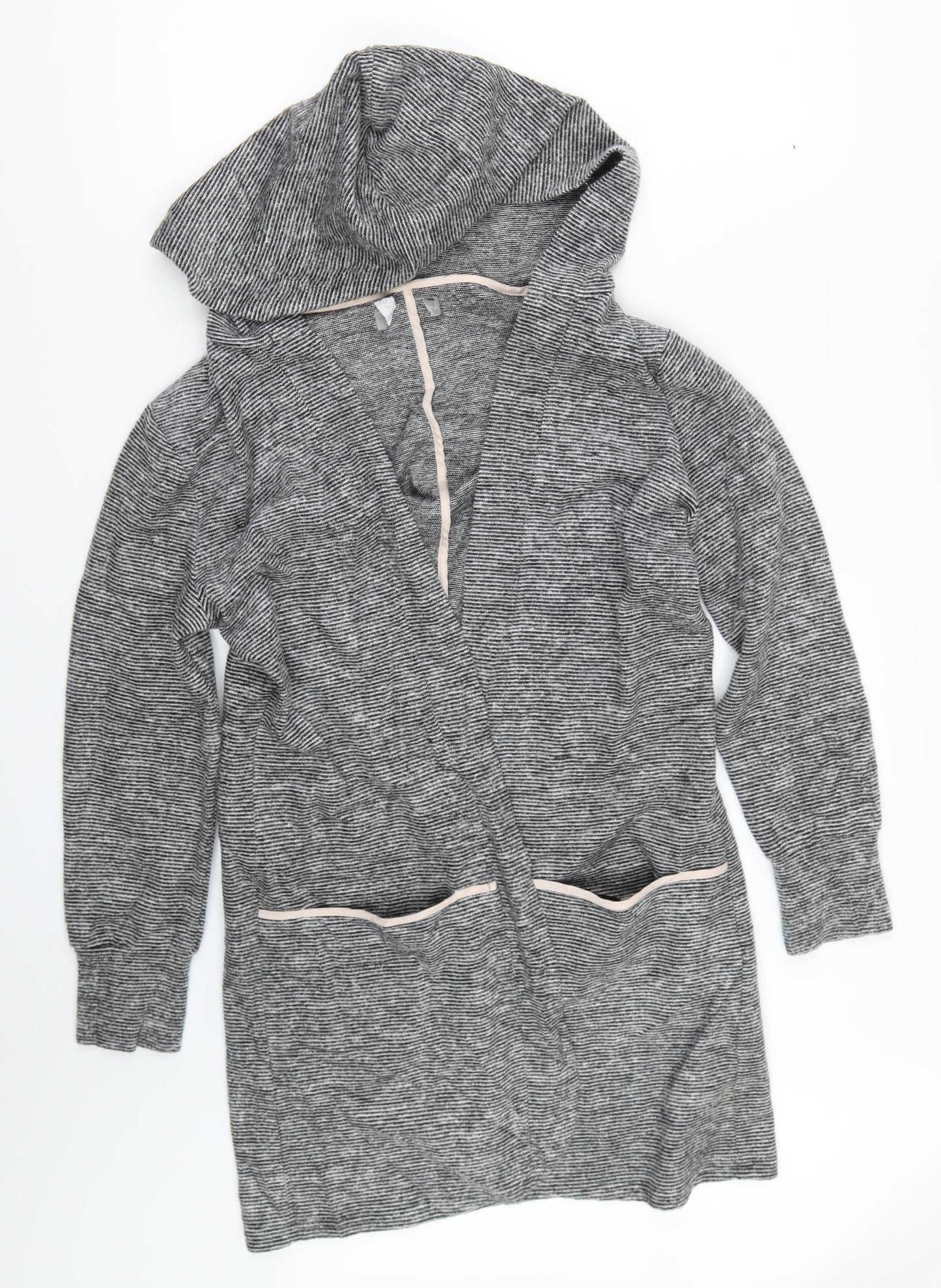 New Look Womens Grey Solid  Top Robe Size S
