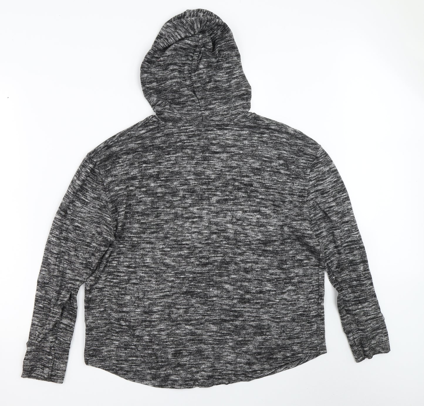 Papaya Womens Grey   Pullover Hoodie Size L