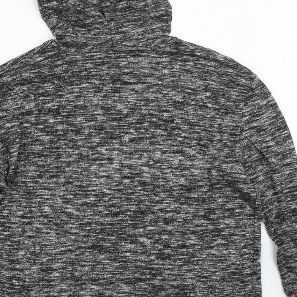 Papaya Womens Grey   Pullover Hoodie Size L