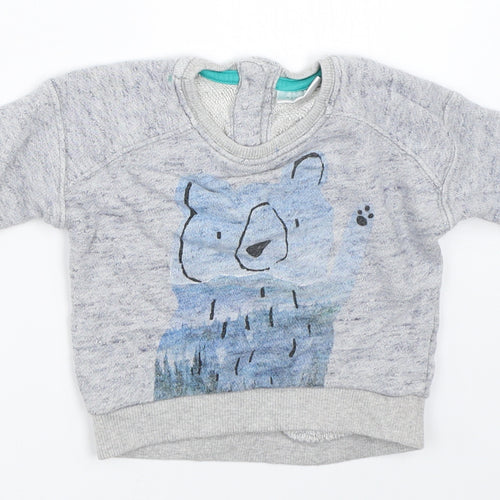 NEXT Boys Grey   Pullover Jumper Size 0-3 Months