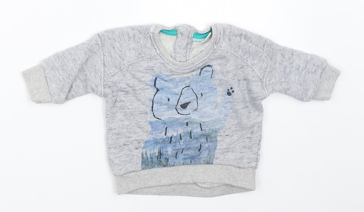 NEXT Boys Grey   Pullover Jumper Size 0-3 Months