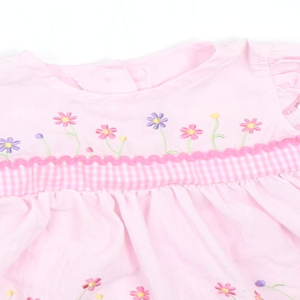 Preworn Girls Pink   Fit & Flare  Size 3-6 Months