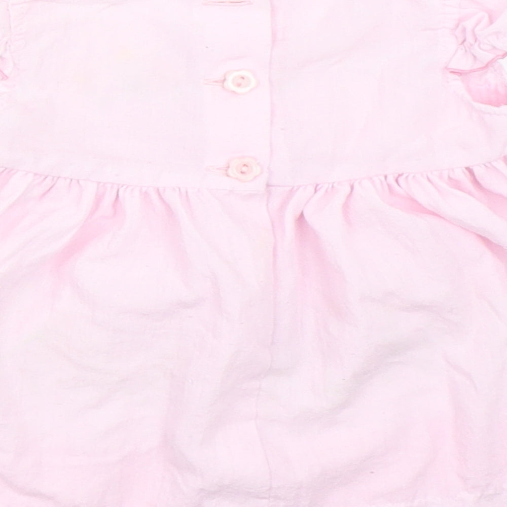 Preworn Girls Pink   Fit & Flare  Size 3-6 Months