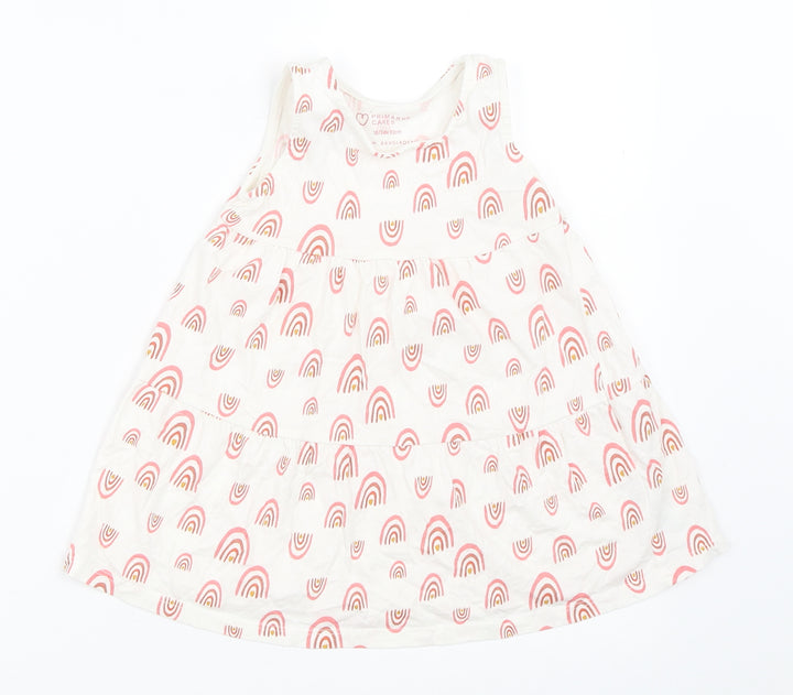 Primark Girls Ivory   Trapeze & Swing  Size 18-24 Months