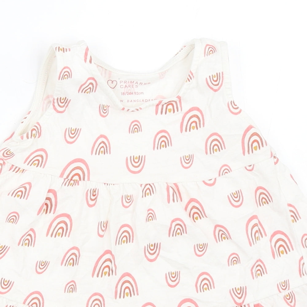 Primark Girls Ivory   Trapeze & Swing  Size 18-24 Months