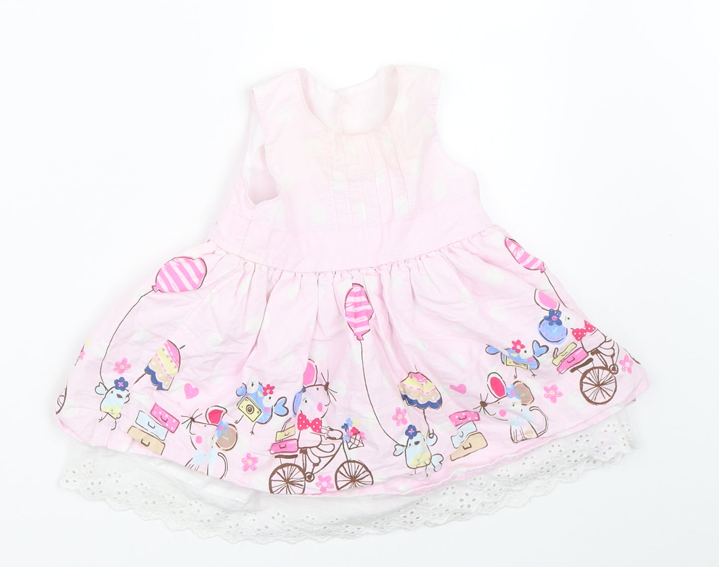 Earlydays Girls Pink   Fit & Flare  Size 3-6 Months