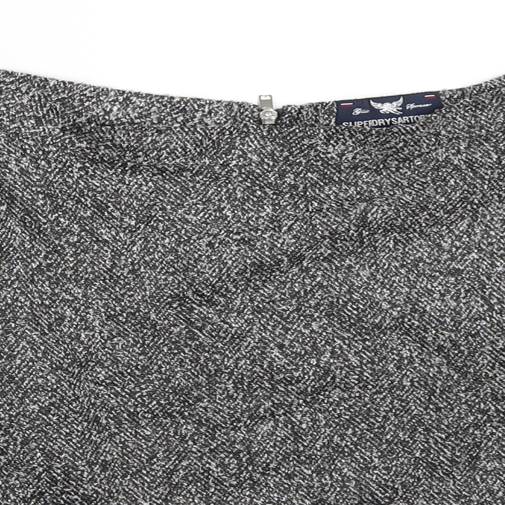 Superdry Womens Grey   Skater Skirt Size L