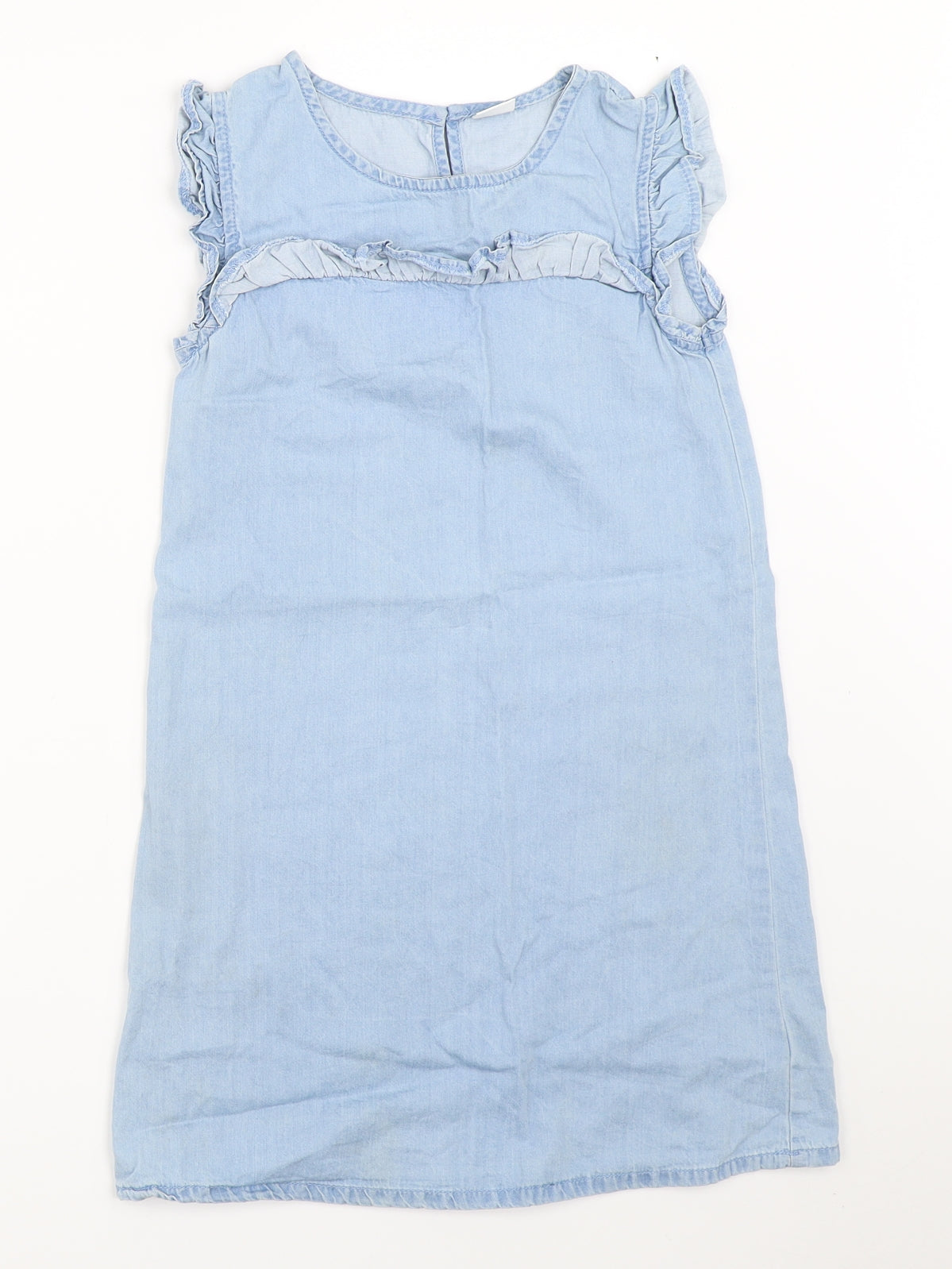 NEXT Girls Blue  Denim Shift  Size 9 Years