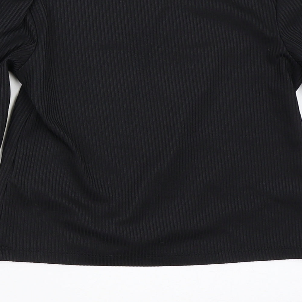Primark Girls Black   Basic T-Shirt Size 8-9 Years