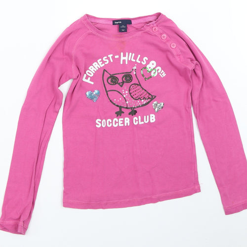 Gap Girls Purple   Basic T-Shirt Size 8-9 Years