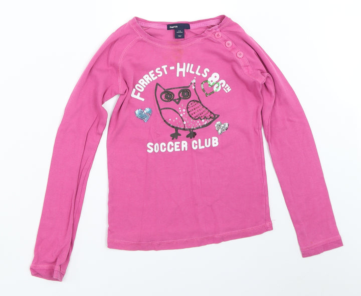 Gap Girls Purple   Basic T-Shirt Size 8-9 Years