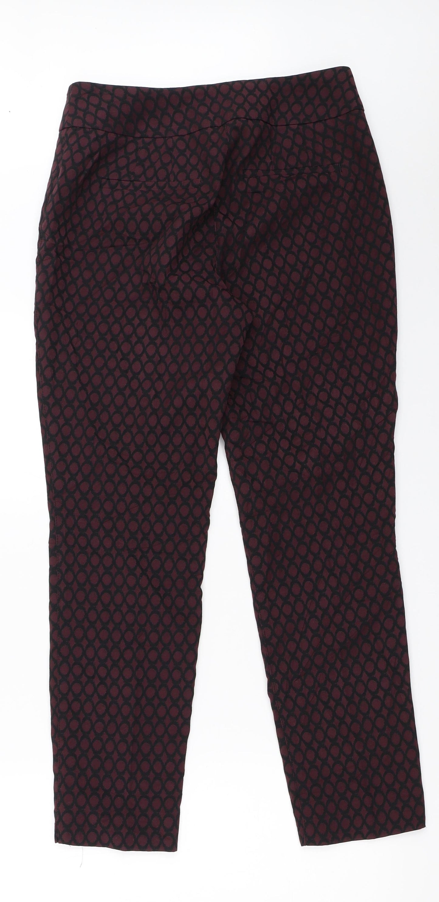 Phase Eight Womens Purple   Capri Trousers Size 10 L26 in