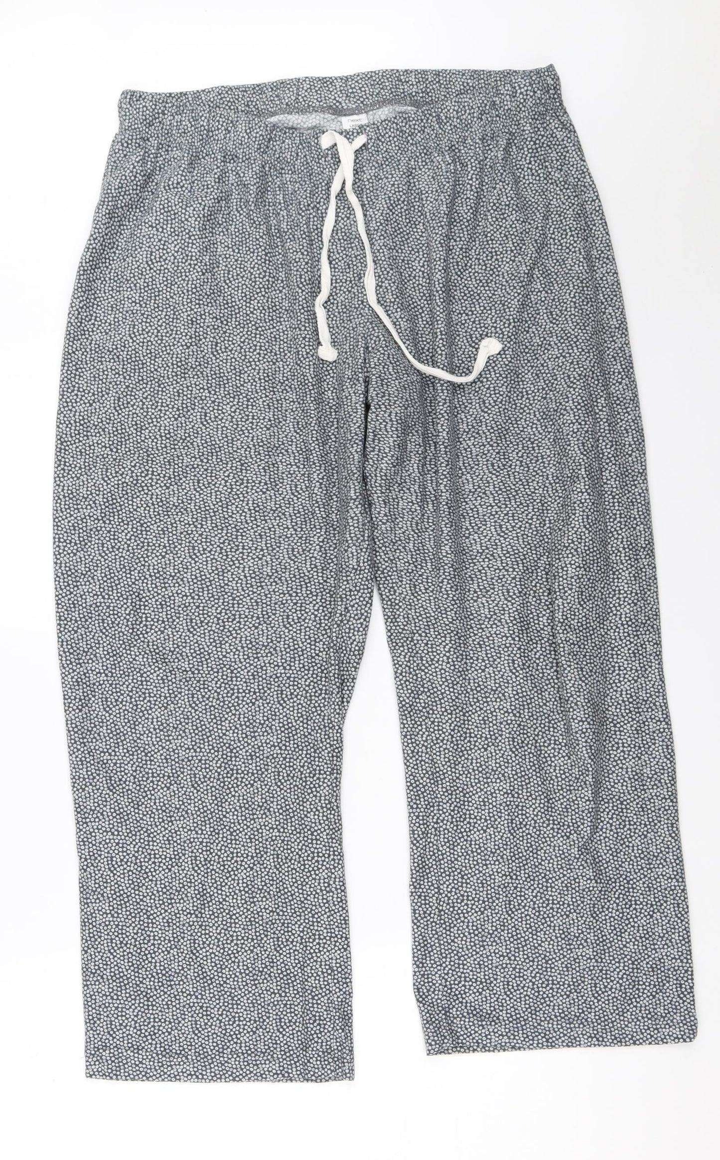 NEXT Womens Grey Solid  Top Pyjama Pants Size L
