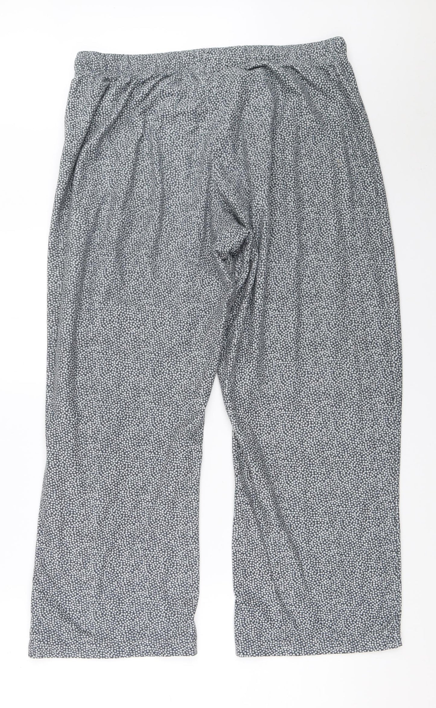 NEXT Womens Grey Solid  Top Pyjama Pants Size L
