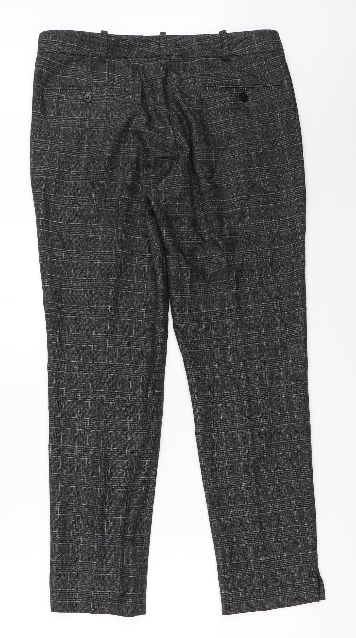 Jigsaw Womens Grey   Trousers  Size 14 L28.5 in