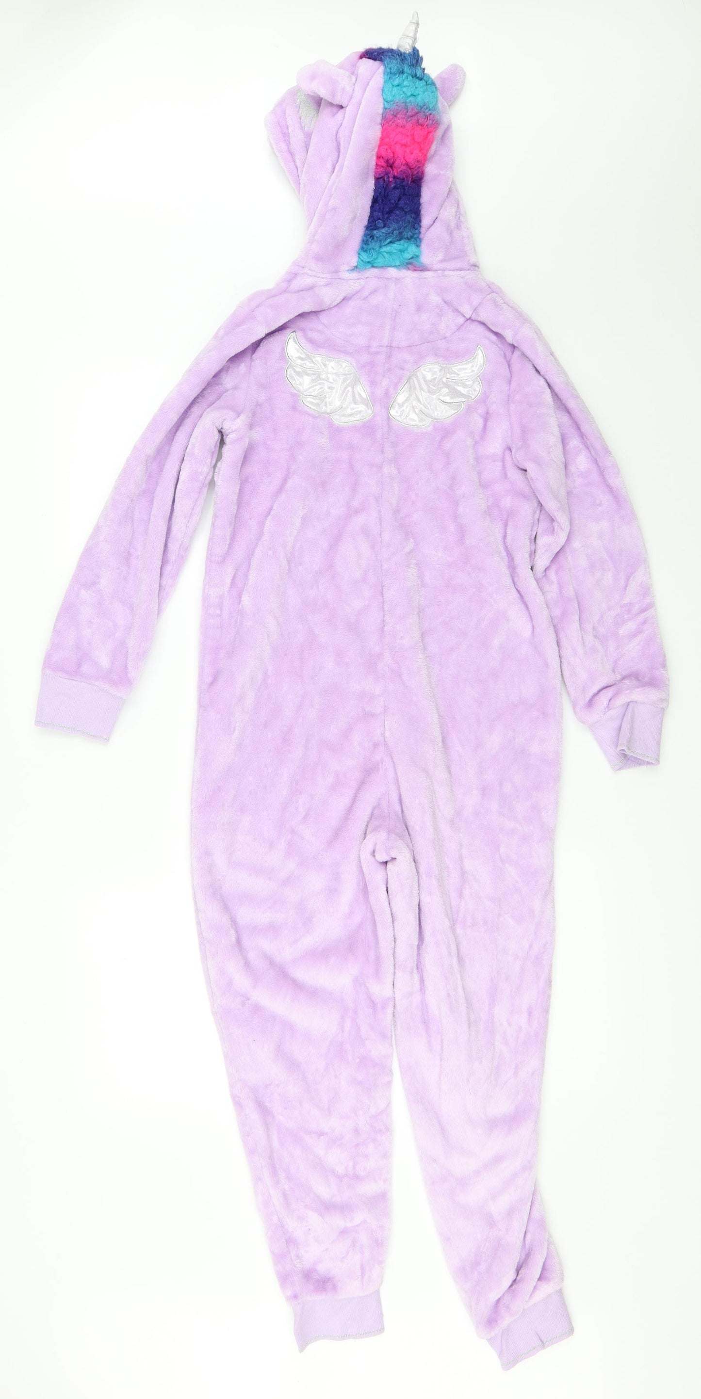 Blue Zoo Girls Purple Solid  Top One Piece Size 9-10 Years  - Unicorn Onesie
