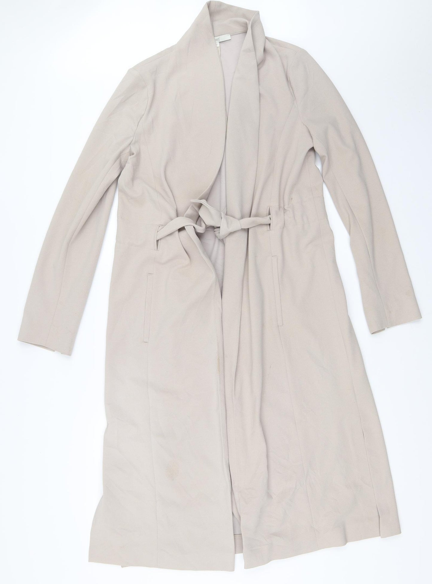 NEXT Womens Beige   Overcoat Coat Size 12