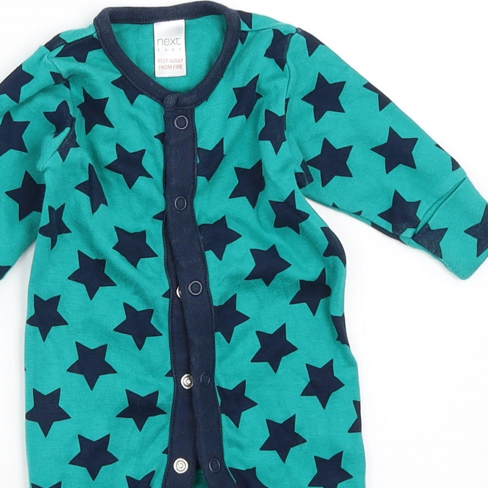 NEXT Boys Green   Babygrow One-Piece Size Newborn