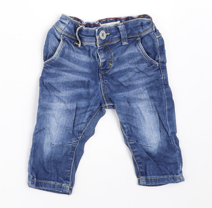 Matalan Boys Blue  Denim Capri Jeans Size 3-6 Months