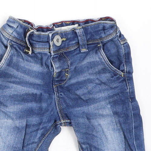 Matalan Boys Blue  Denim Capri Jeans Size 3-6 Months