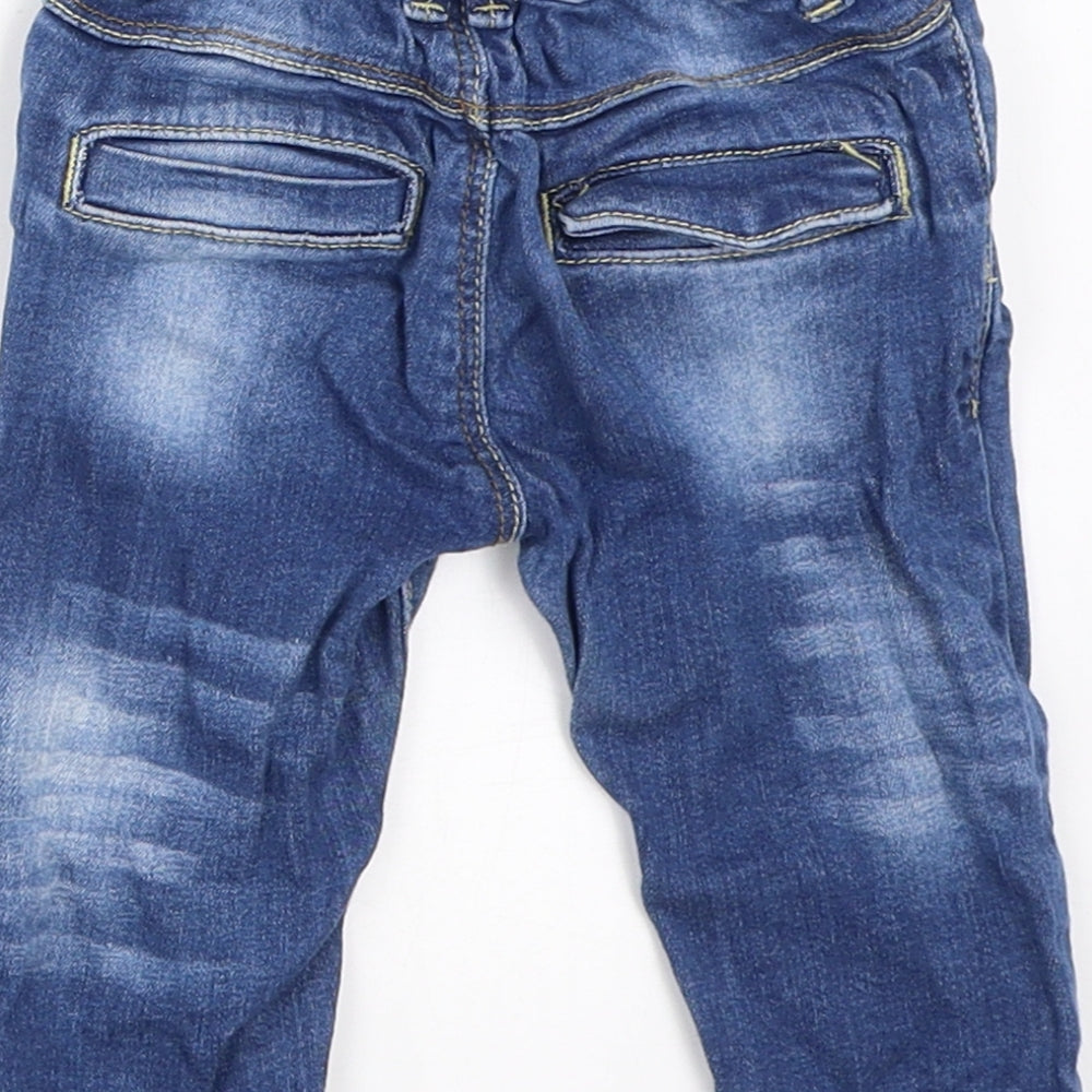 Matalan Boys Blue  Denim Capri Jeans Size 3-6 Months