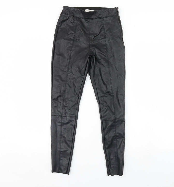 Topshop Womens Black Capri Leggings Size 6 L24 in