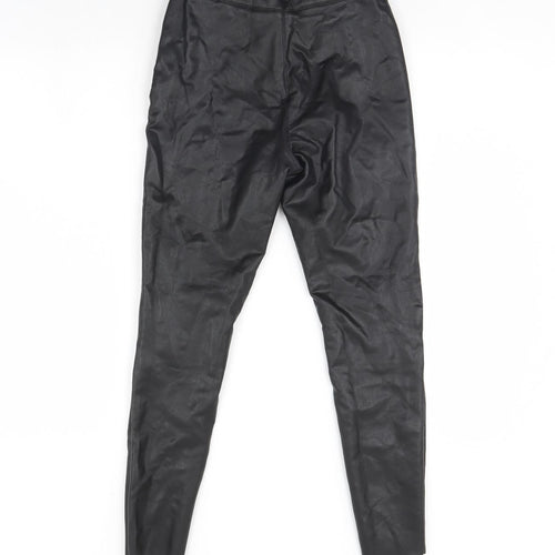 Topshop Womens Black   Capri Leggings Size 6 L24 in