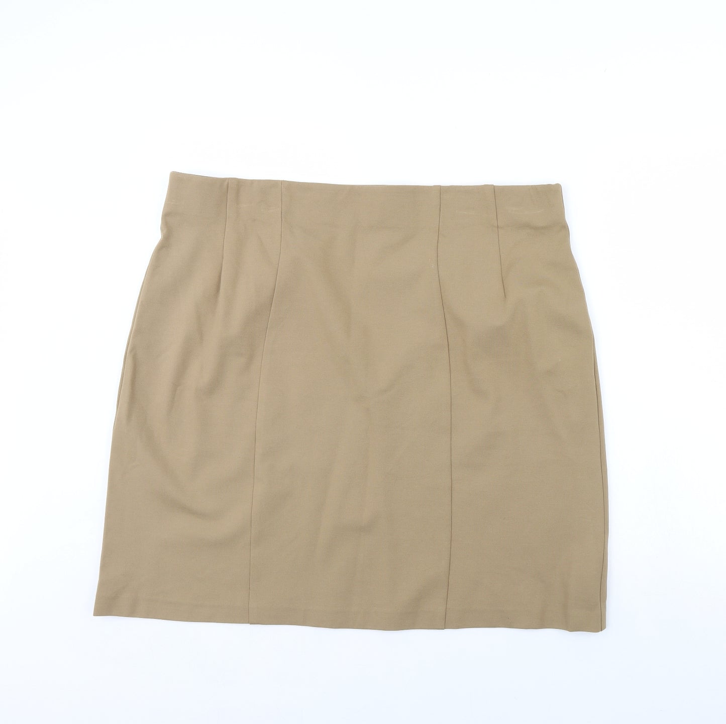 M7S Womens Beige   Mini Skirt Size 22