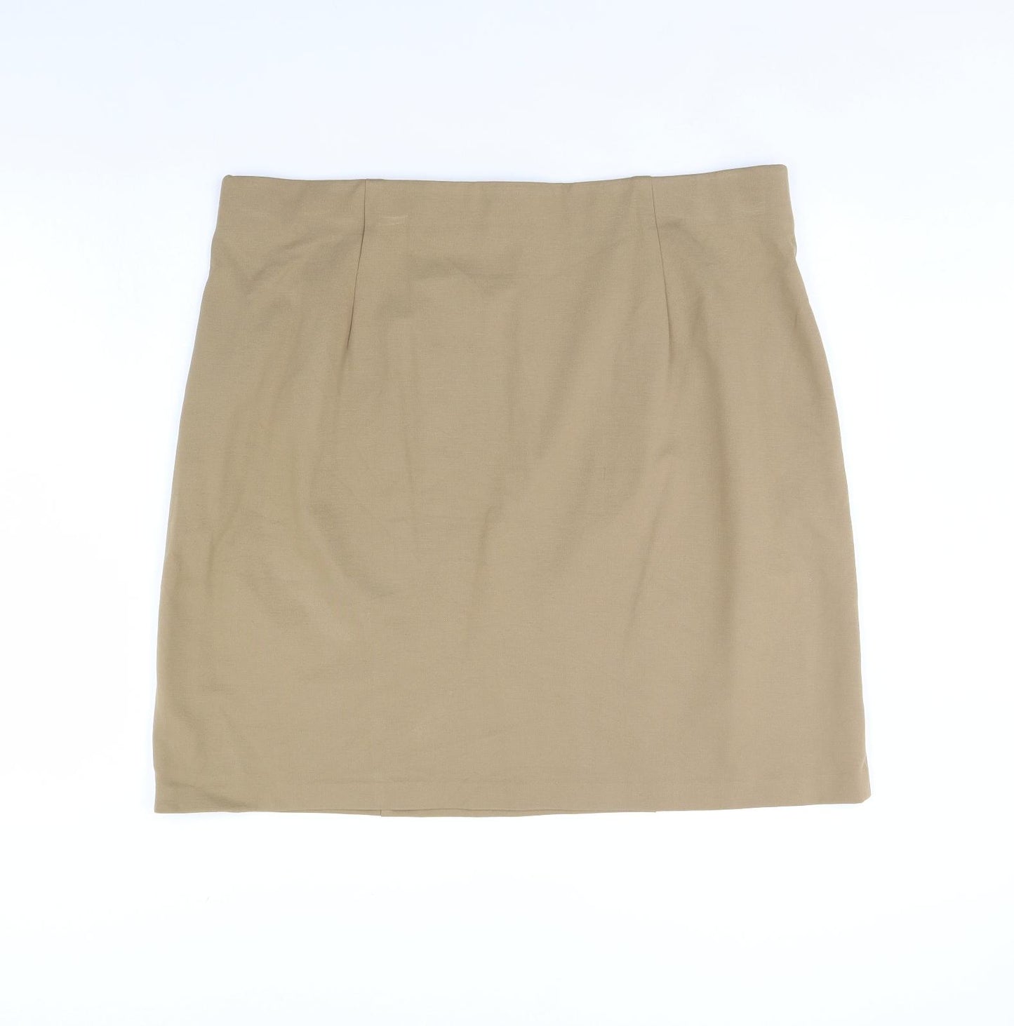 M7S Womens Beige   Mini Skirt Size 22