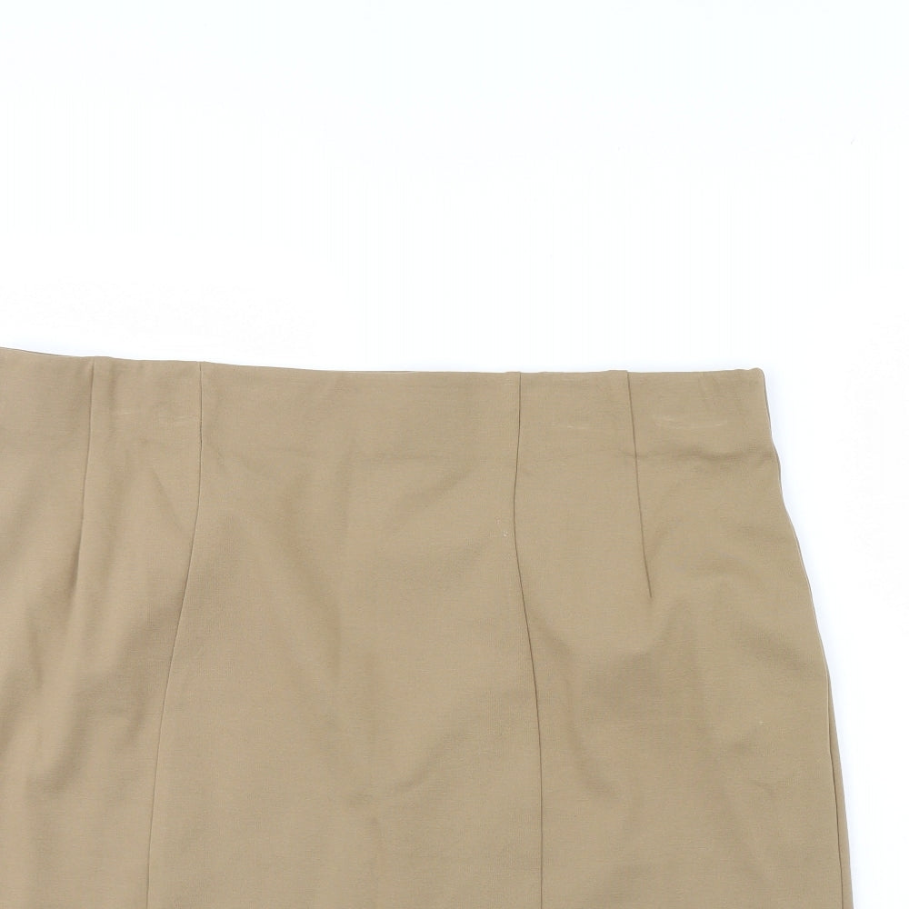 M7S Womens Beige   Mini Skirt Size 22