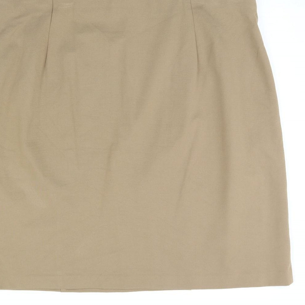 M7S Womens Beige   Mini Skirt Size 22