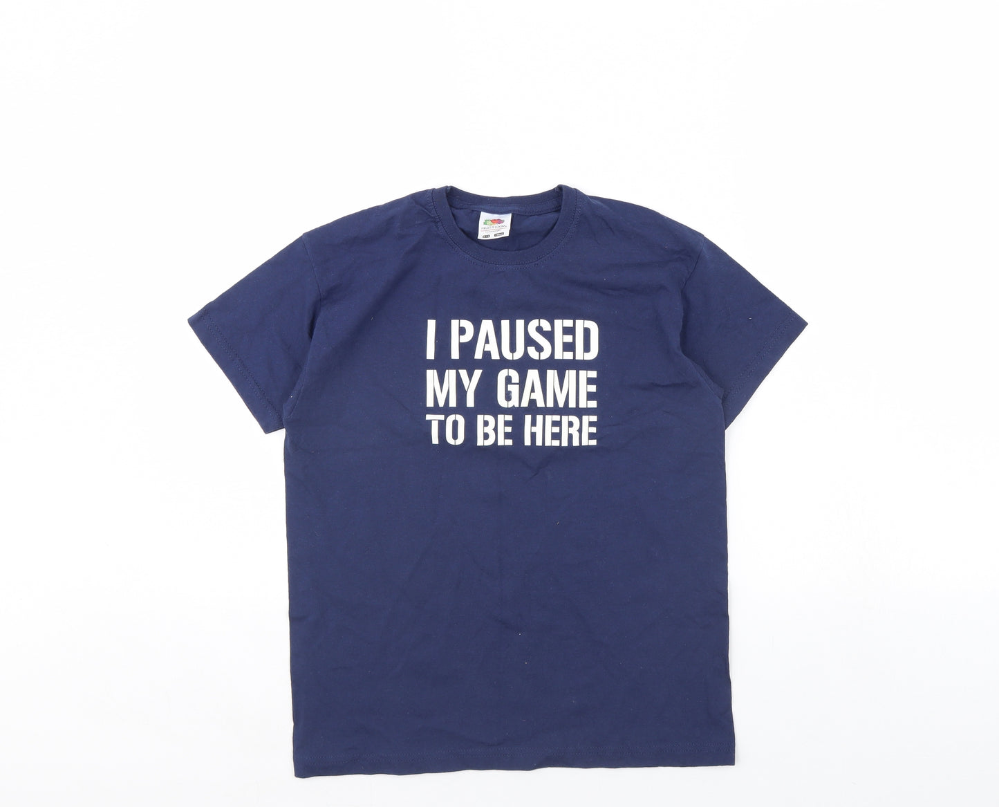 Fruit of the Loom Boys Blue   Basic T-Shirt Size 9 Years  - Gaming