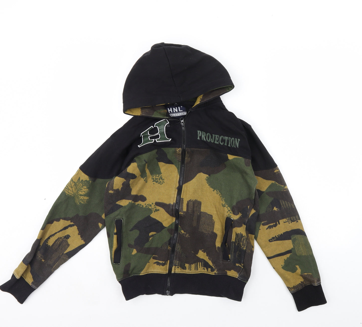 HNL projection Boys Green Camouflage  Jacket  Size 13 Years