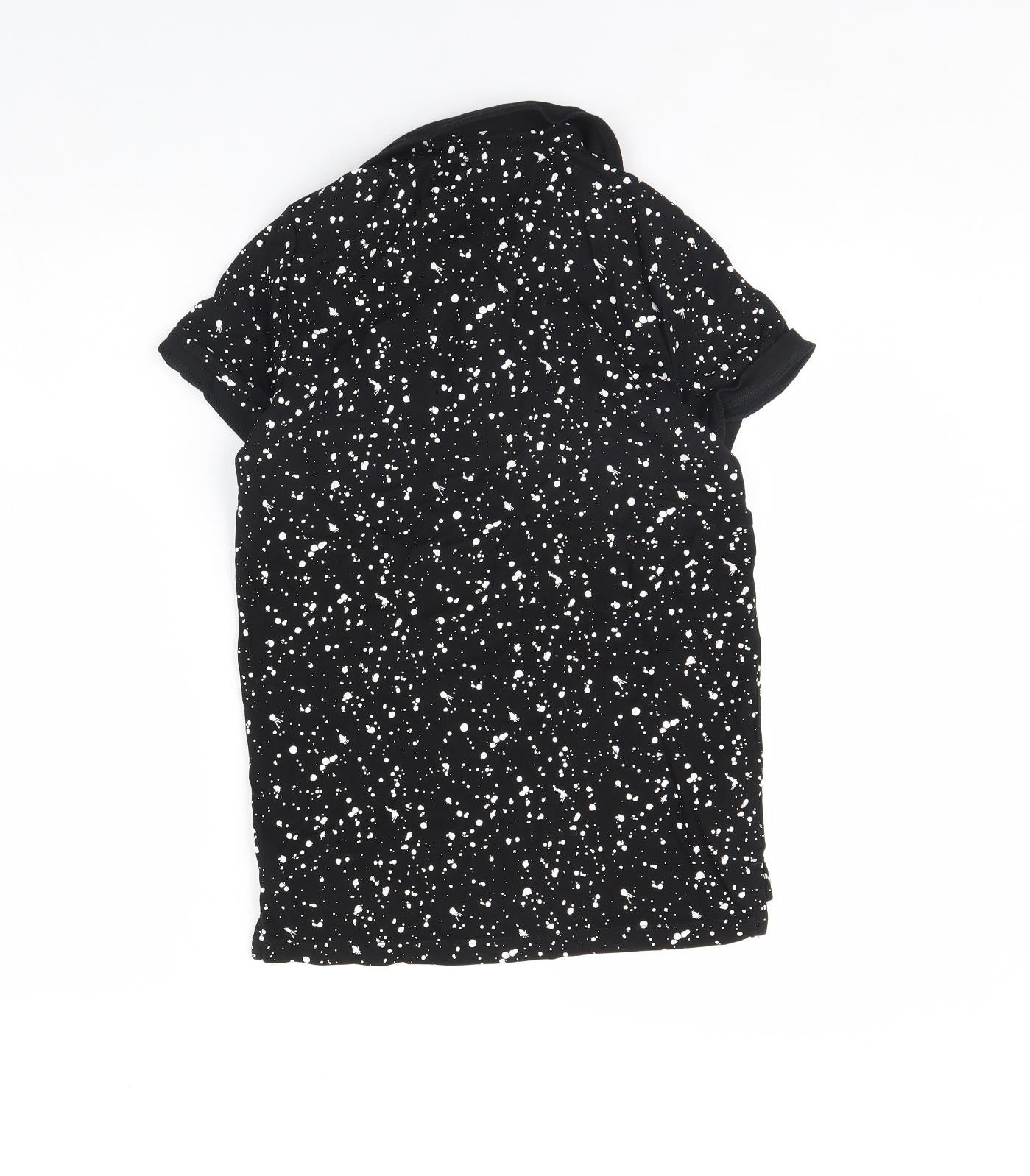 NEXT Boys Black Polka Dot  Basic Polo Size 11 Years