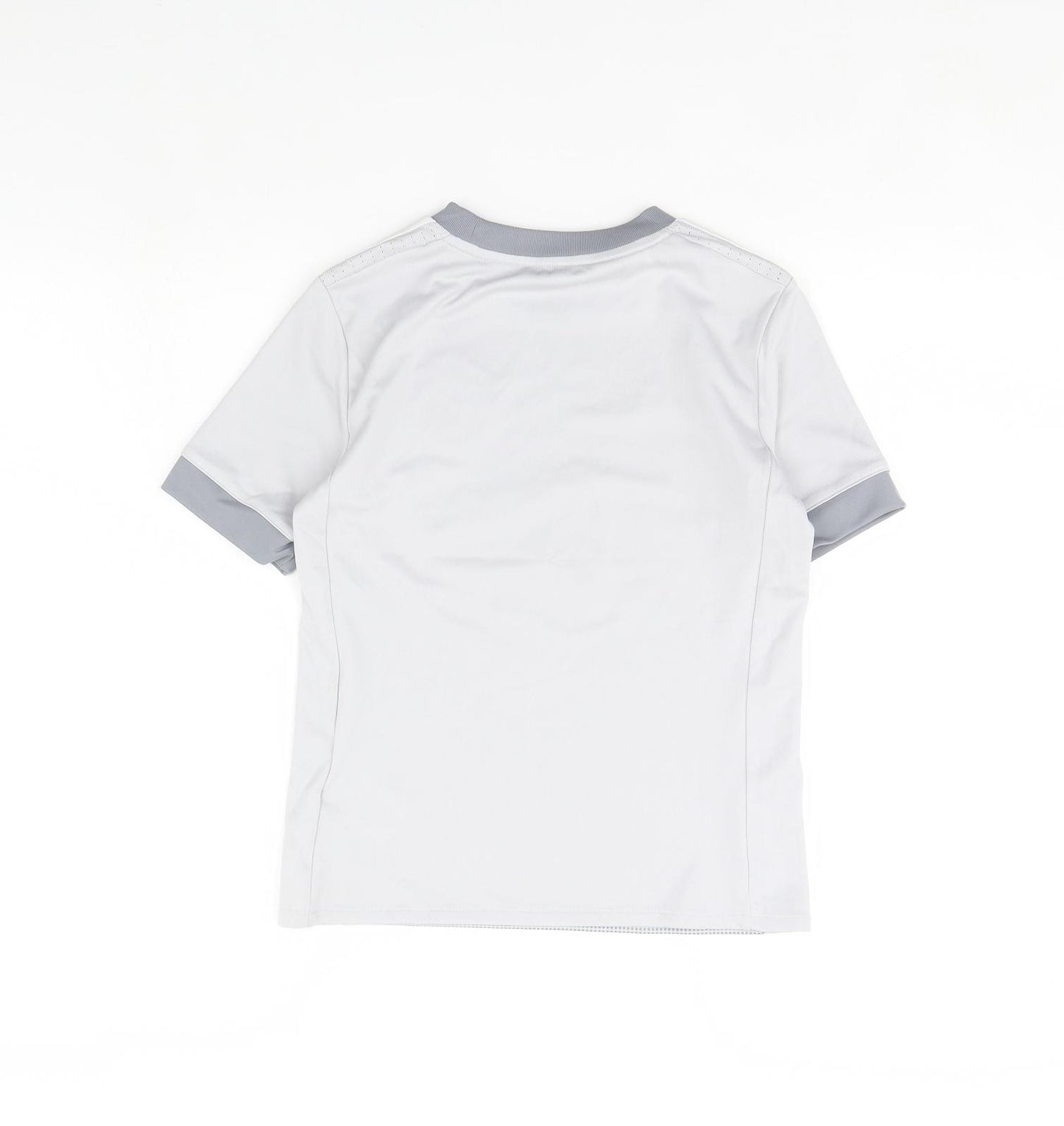 adidas Boys Grey   Basic T-Shirt Size 9 Years  - Manchester united Football Club