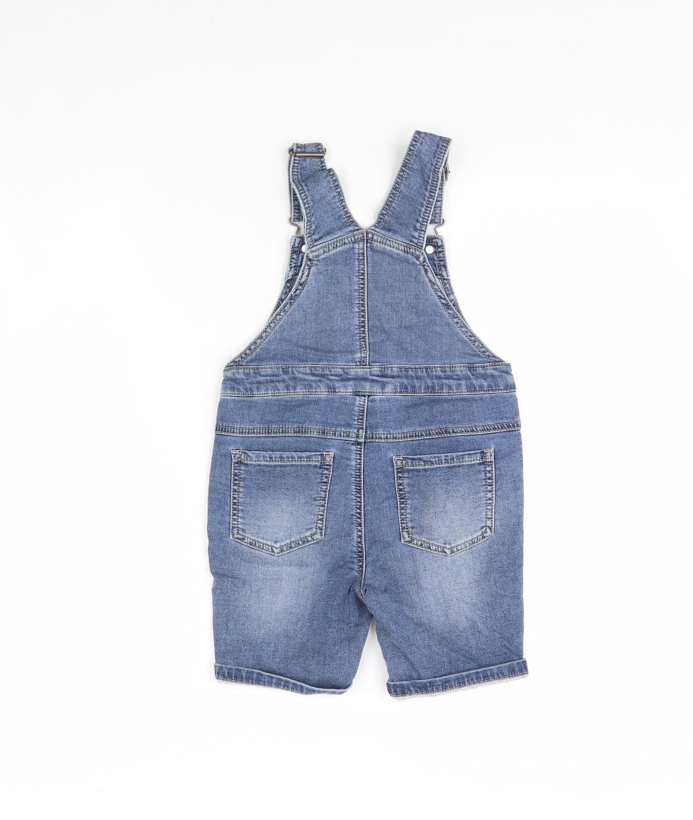 NEXT Girls Blue  Denim Playsuit One-Piece Size 4 Years