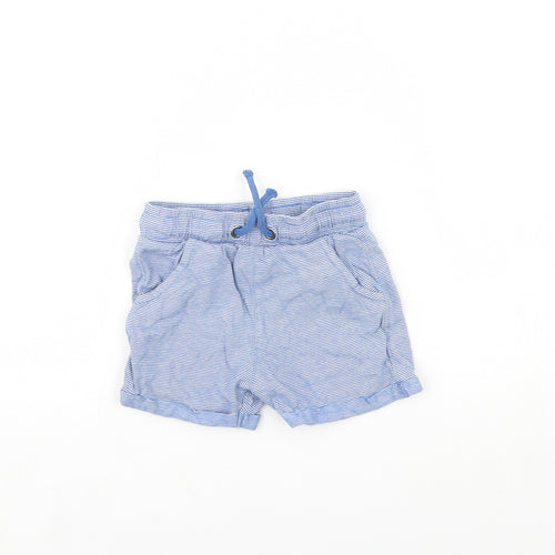 TU Baby Blue Striped  Cropped Trousers Size 18 Months