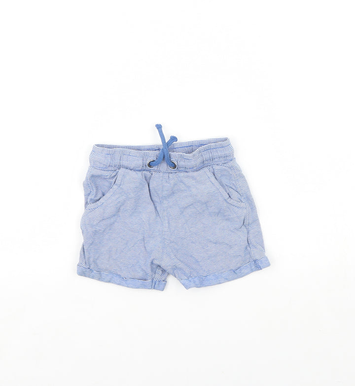 TU Baby Blue Striped Cropped Trousers Size 18 Months