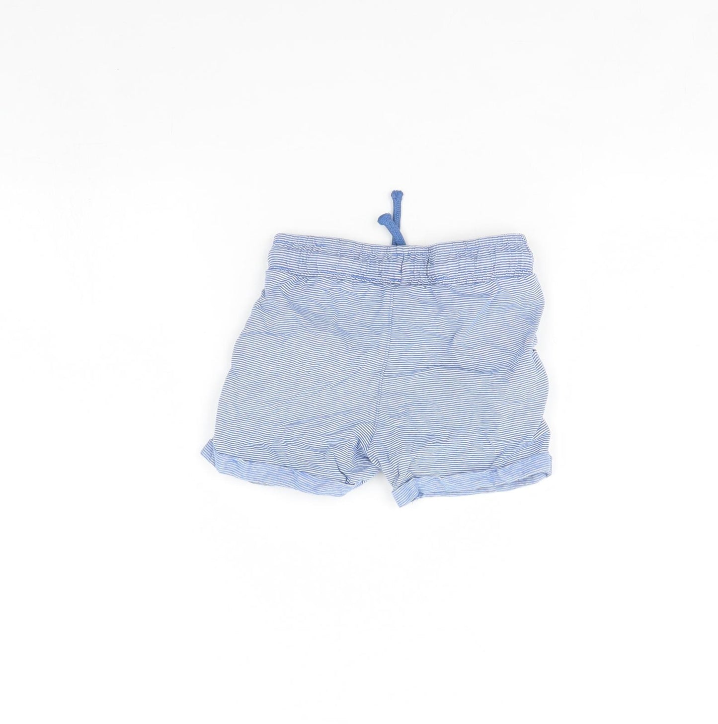 TU Baby Blue Striped  Cropped Trousers Size 18 Months