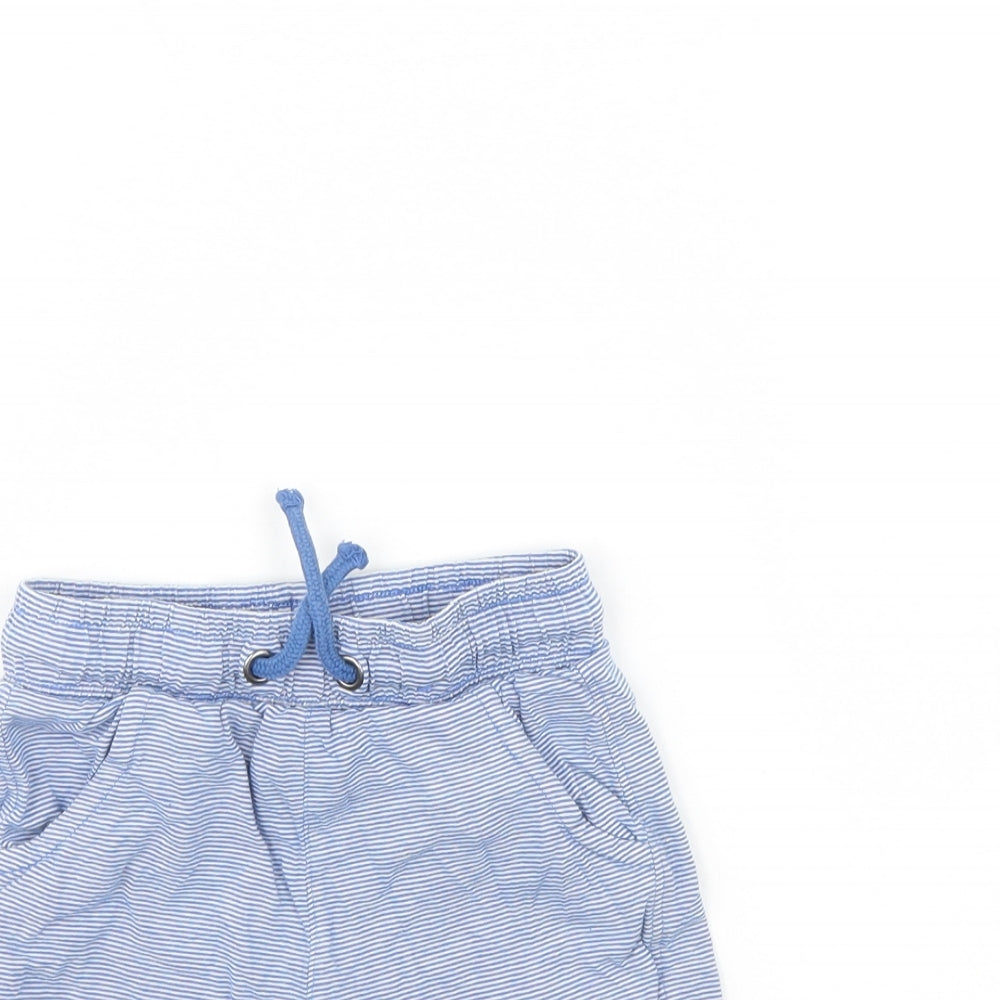TU Baby Blue Striped  Cropped Trousers Size 18 Months