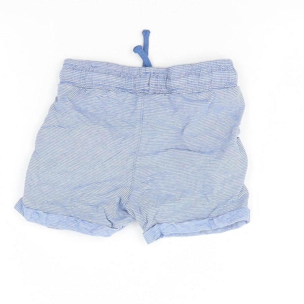 TU Baby Blue Striped  Cropped Trousers Size 18 Months