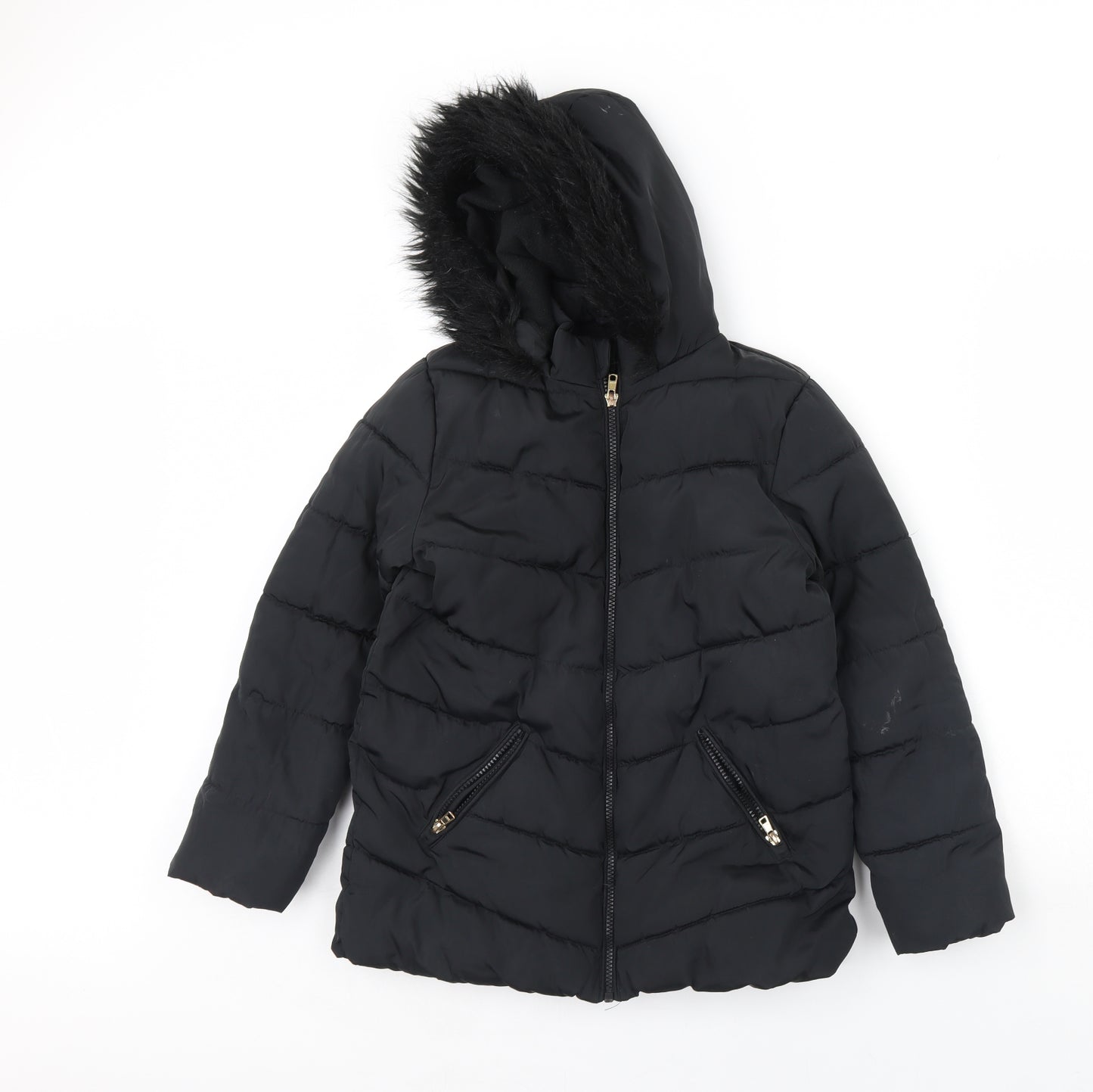 George Girls Black   Rain Coat Coat Size 10 Years