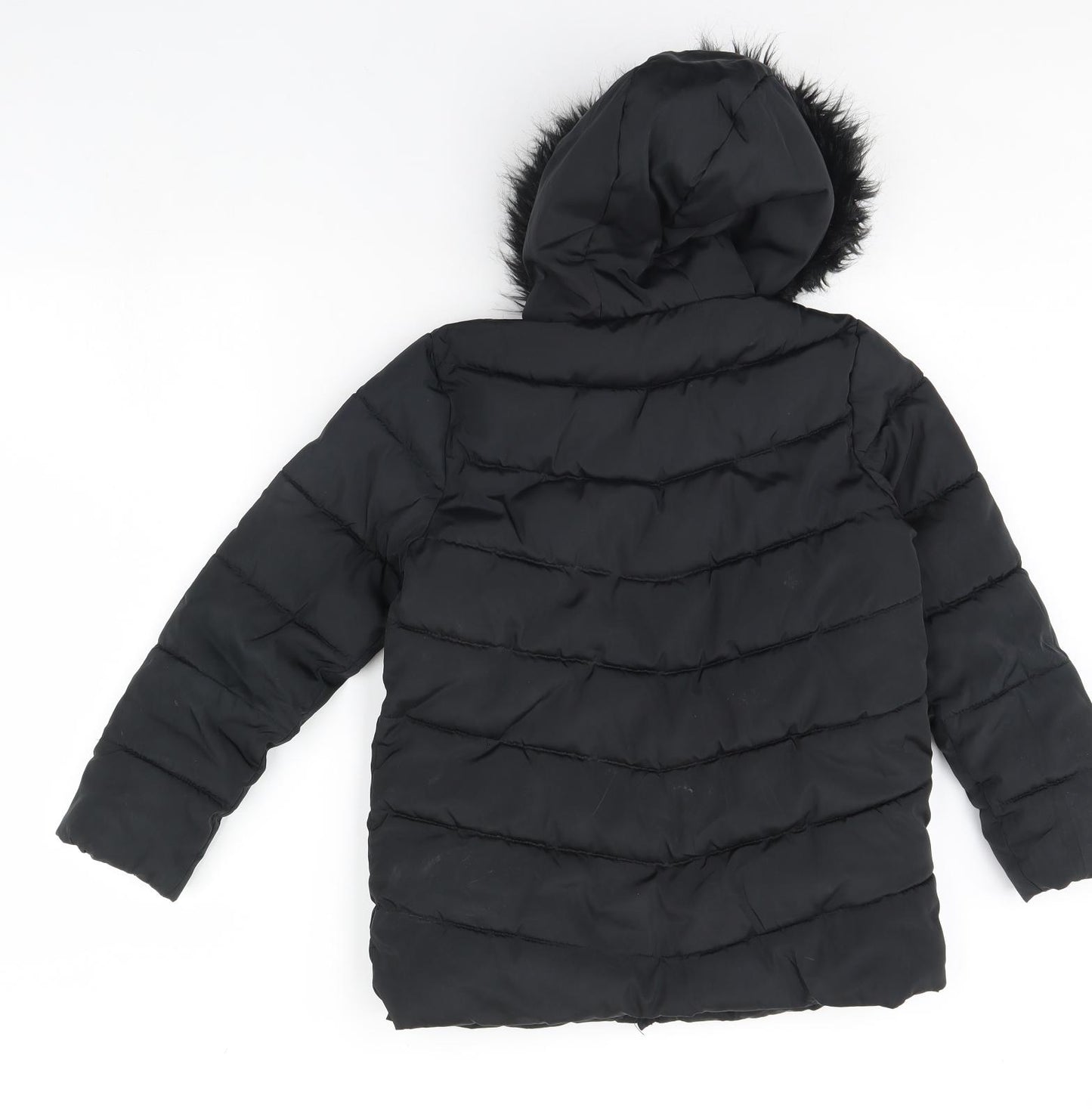 George Girls Black   Rain Coat Coat Size 10 Years