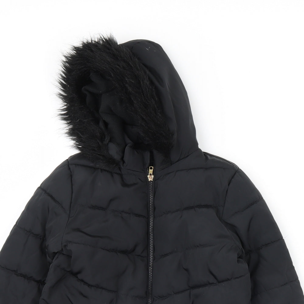 George Girls Black   Rain Coat Coat Size 10 Years