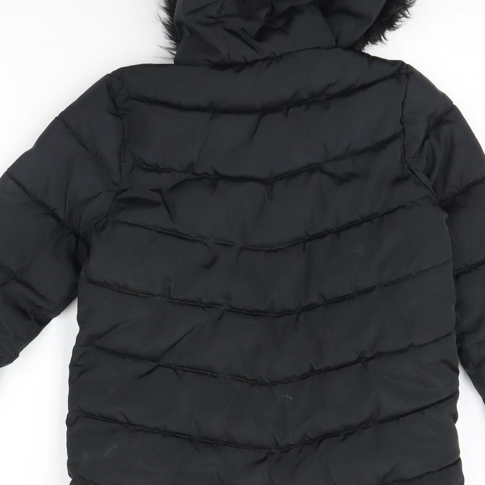 George Girls Black   Rain Coat Coat Size 10 Years