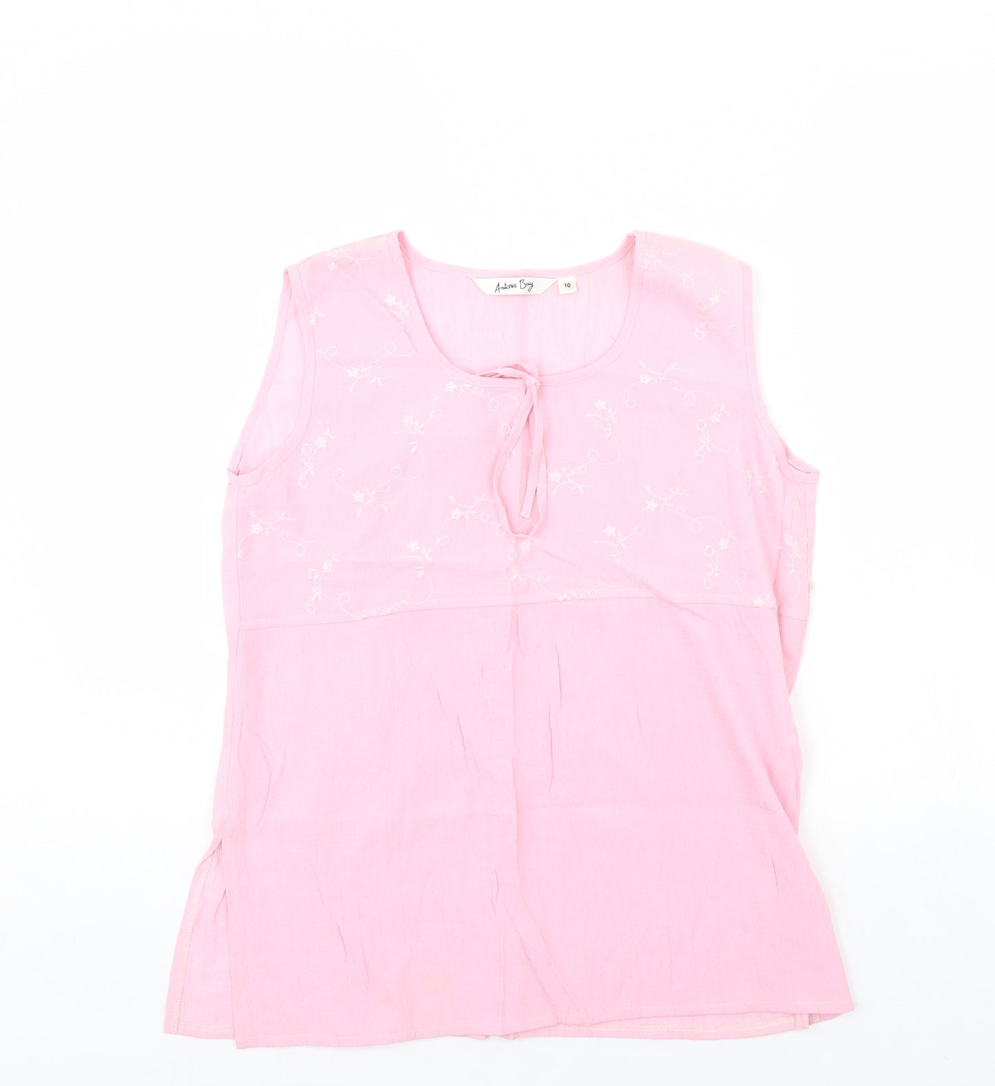 Antonia Bay Womens Pink   Basic Tank Size 10