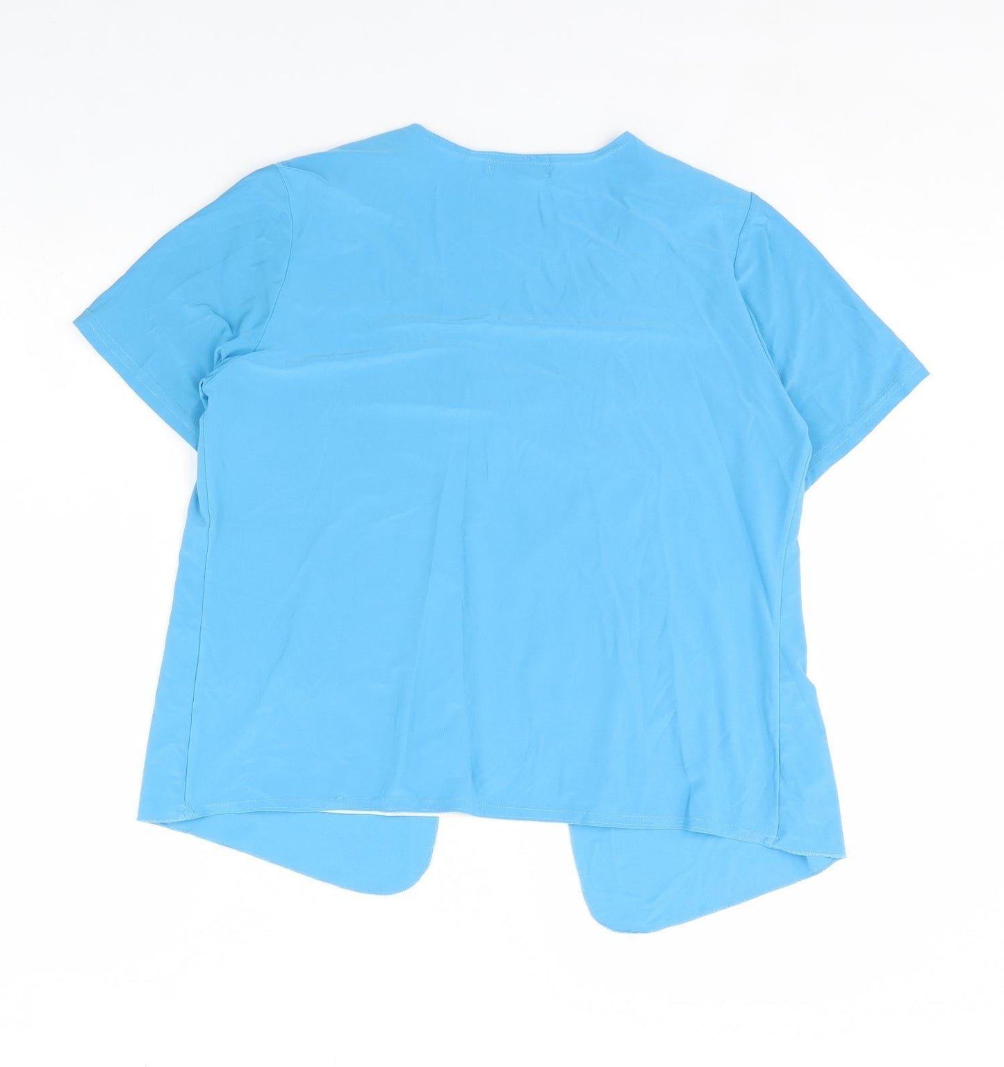 Sonic Collection Womens Blue   Basic Blouse Size 10