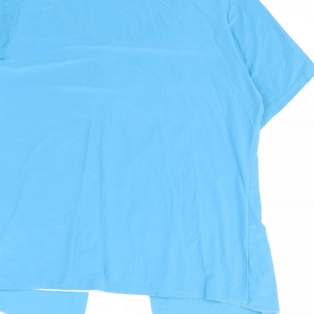 Sonic Collection Womens Blue   Basic Blouse Size 10